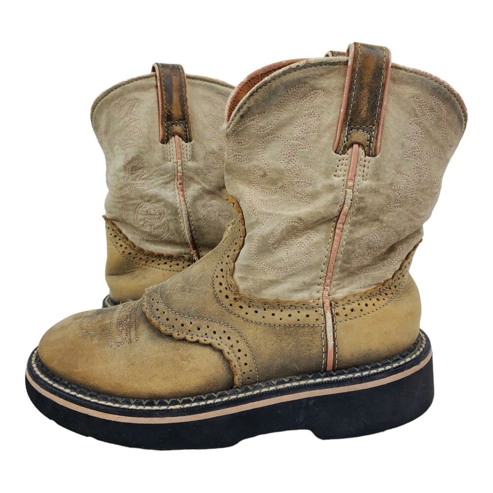 ARIAT Boots KIDS GIRLS Size 2 Brown Western Cowboy Rodeo Equestrian 32629Y